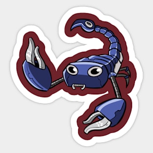 Scorpion Robotic Zodiac Sign Sticker